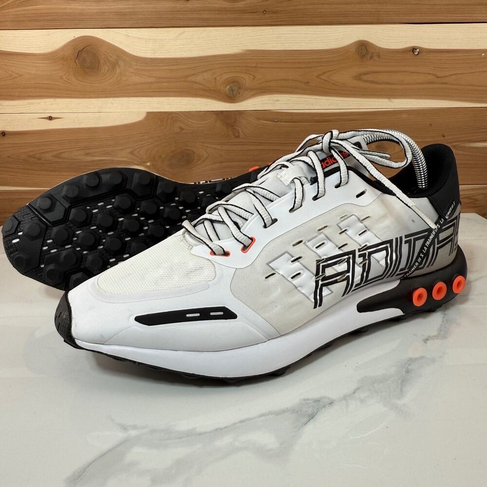 Adidas Originals LA Trainer III GZ2677 Men's Running Shoes White/Black/Red Sz 11